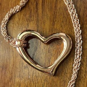 Premier Designs Rose Gold Heart Pendant